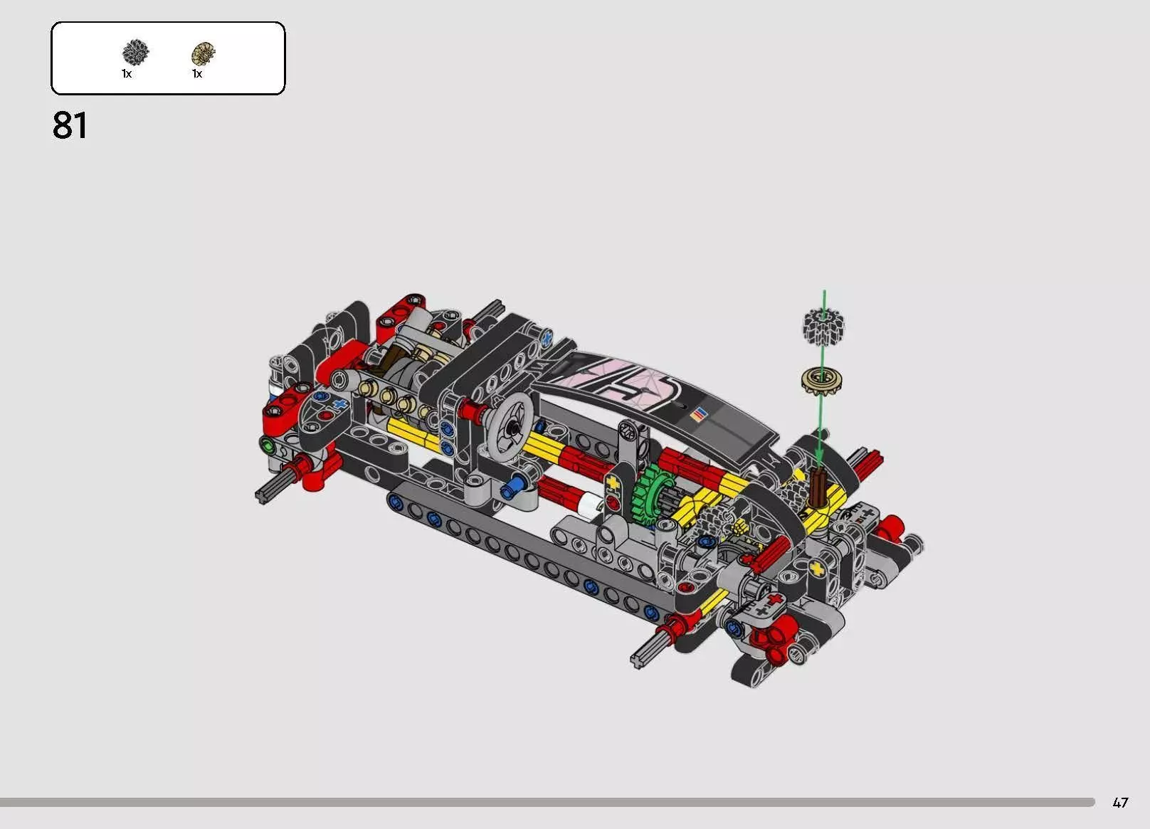 TwindBricks3D - 42153 NASCAR Next Gen Chevrolet Camaro ZL1 3D print model_42