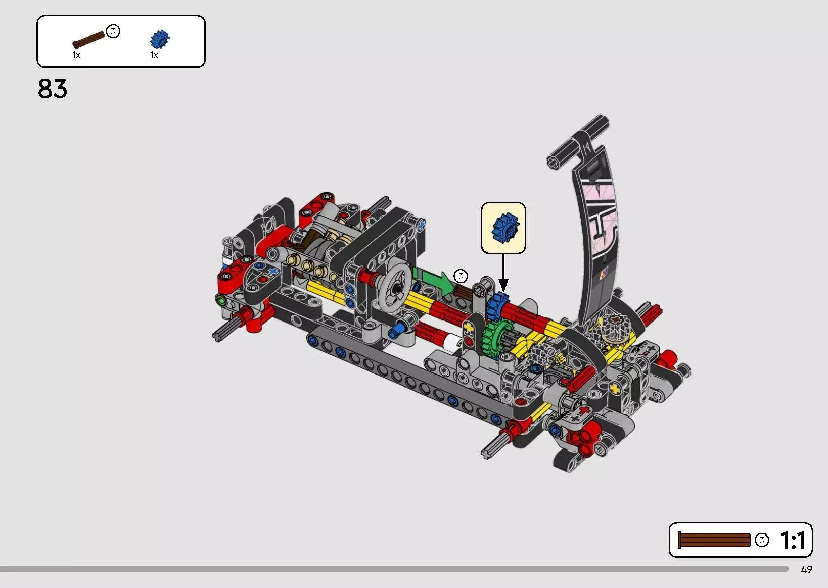 TwindBricks3D - 42153 NASCAR Next Gen Chevrolet Camaro ZL1 3D print model_44