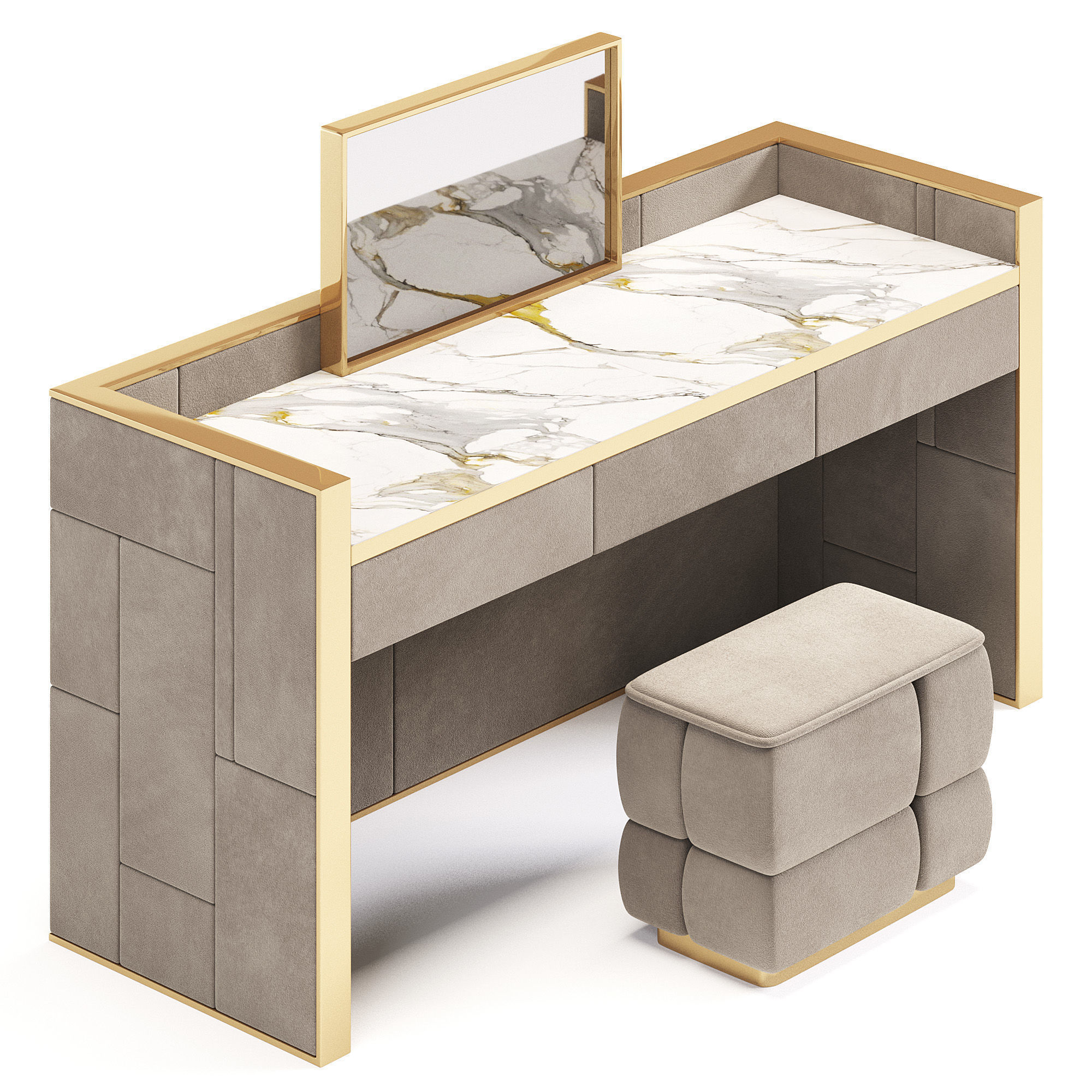 Simania Dressing Table 3D model_2