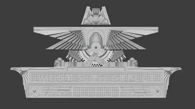 Winged Art Deco Emblem 3D Printable
