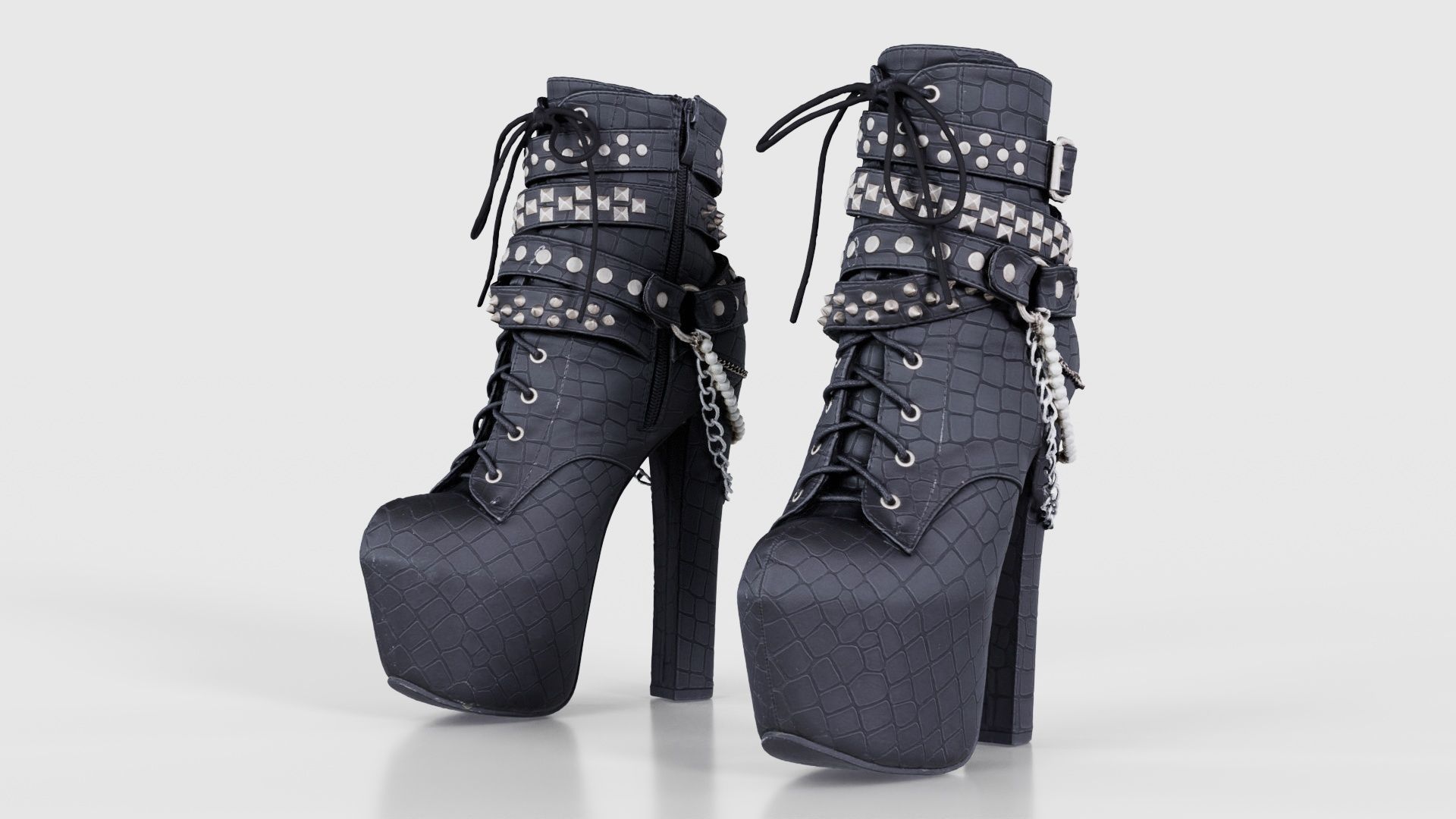 111 Boots Heels and Shoes for Woman Superbundle 3D Model Collection_47