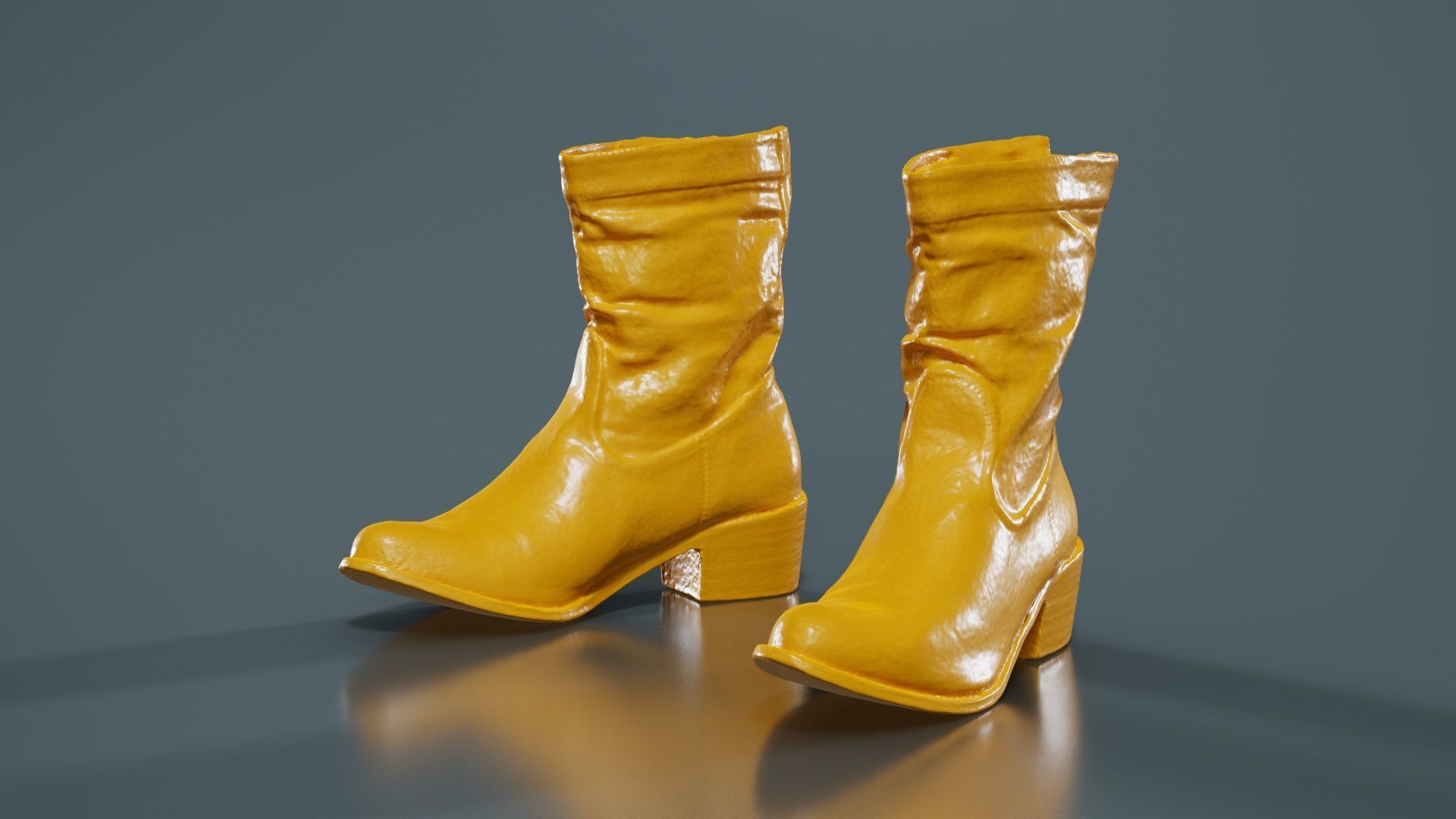 111 Boots Heels and Shoes for Woman Superbundle 3D Model Collection_11