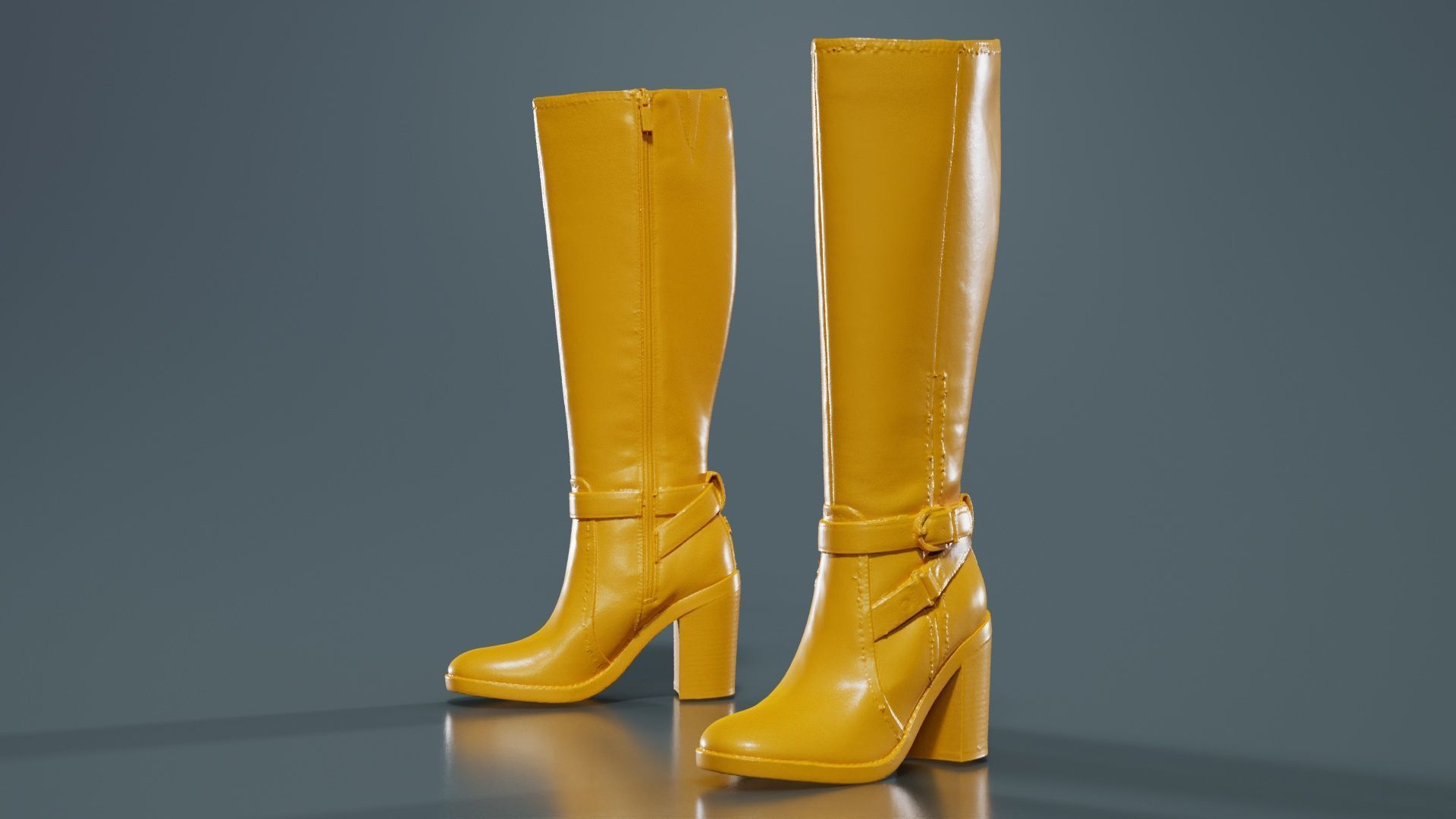 111 Boots Heels and Shoes for Woman Superbundle 3D Model Collection_24