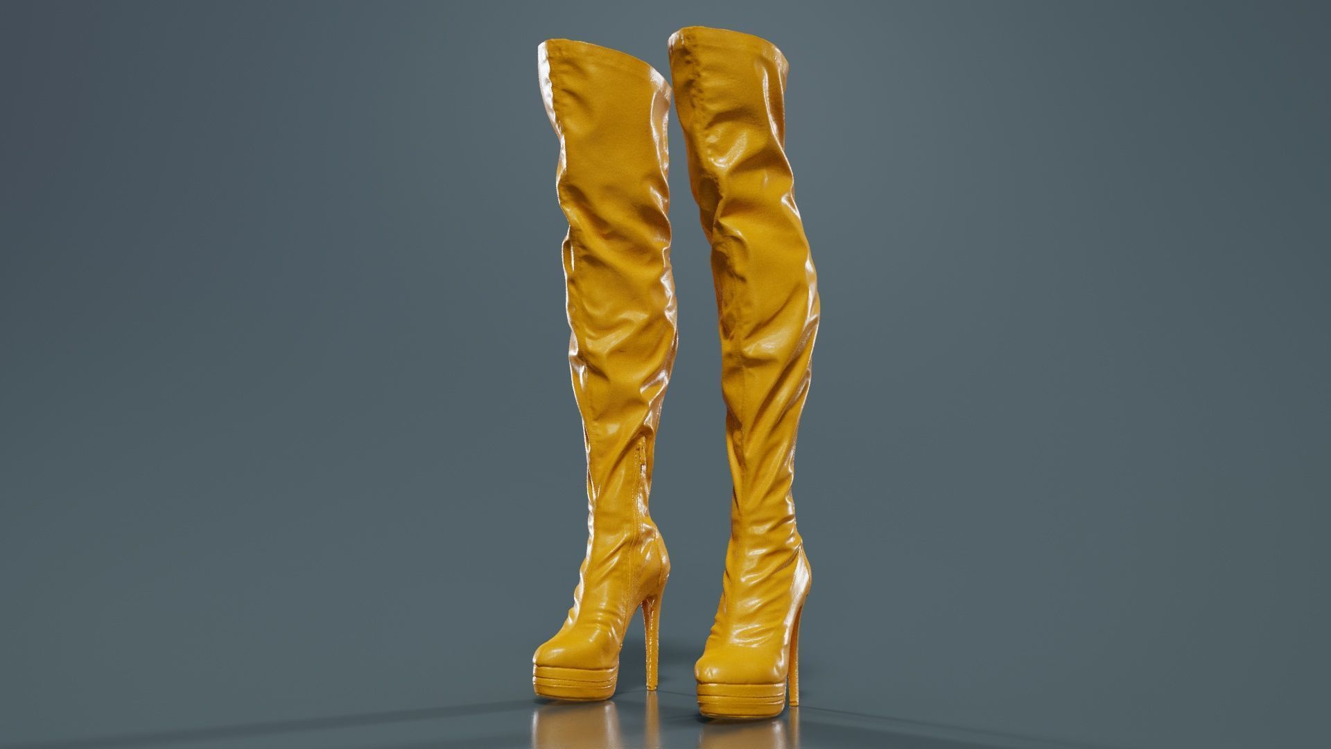 111 Boots Heels and Shoes for Woman Superbundle 3D Model Collection_13