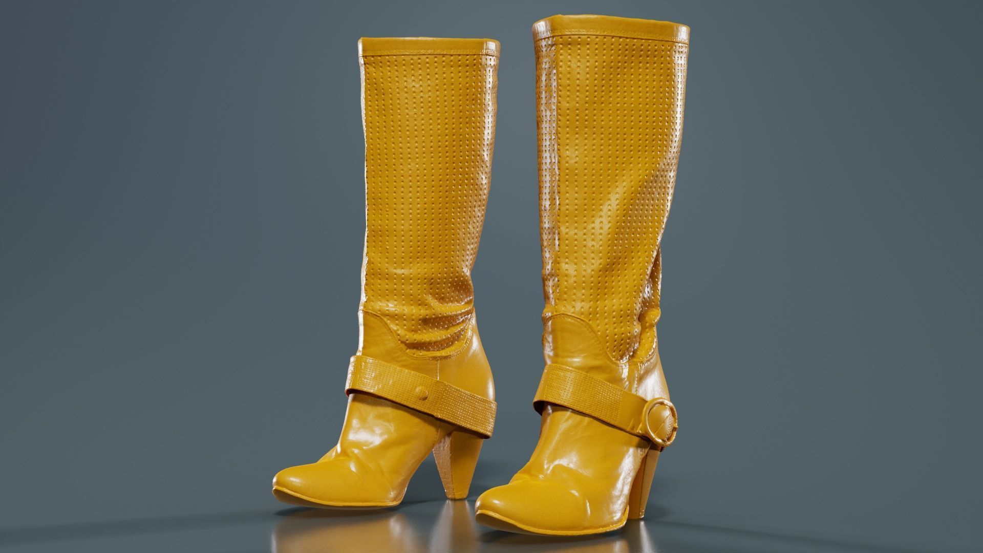 111 Boots Heels and Shoes for Woman Superbundle 3D Model Collection_15