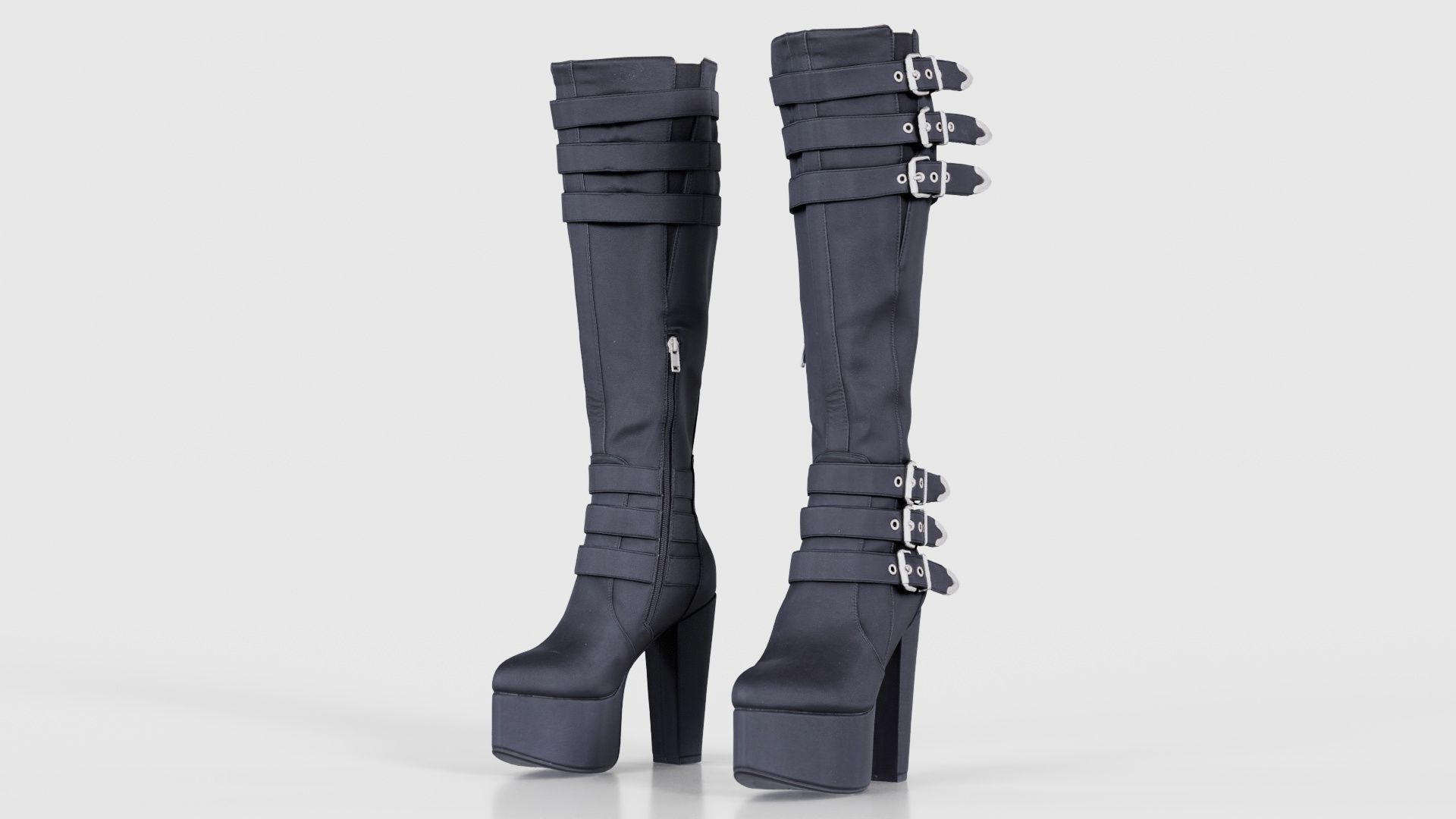 111 Boots Heels and Shoes for Woman Superbundle 3D Model Collection_44