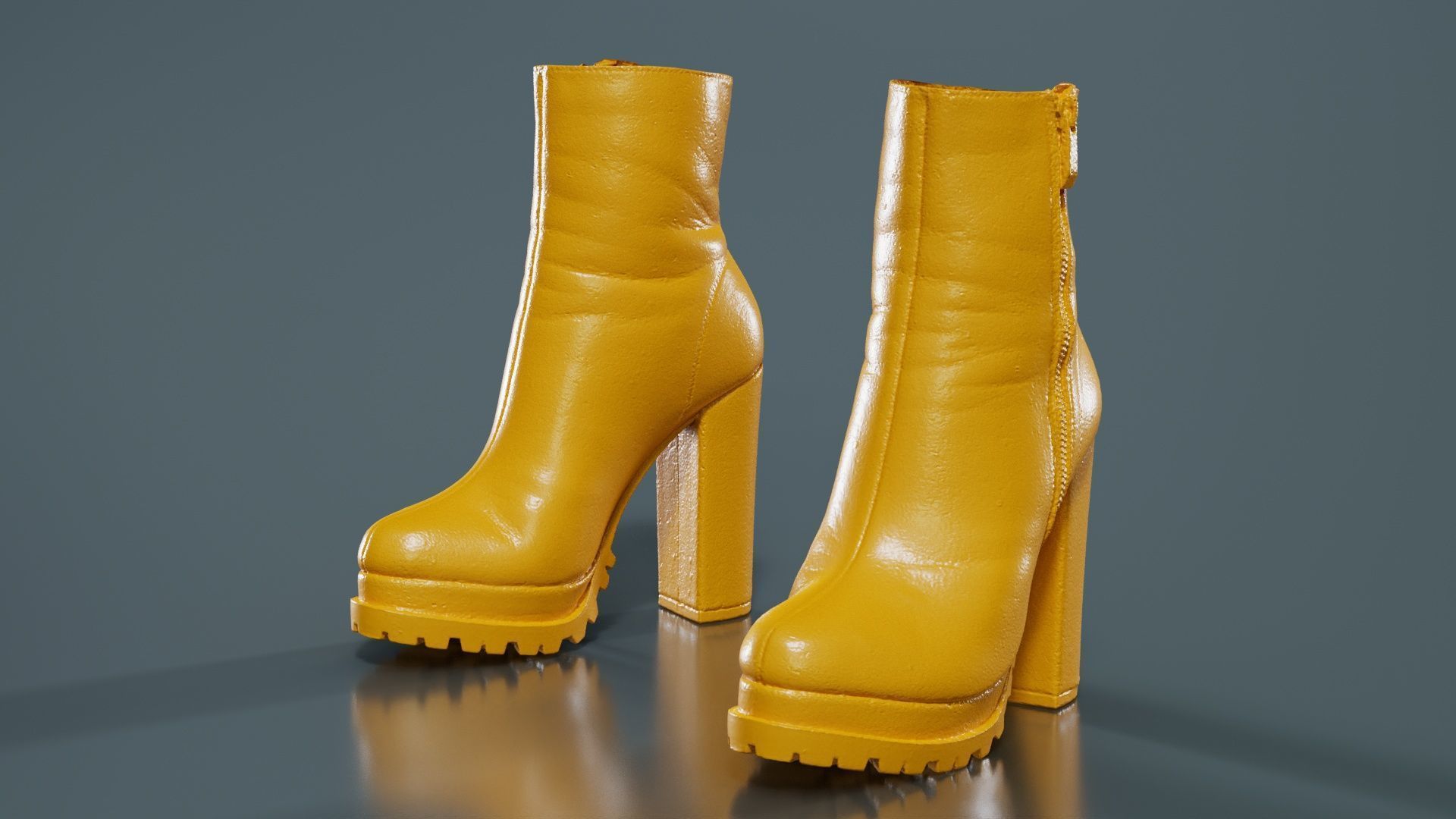 111 Boots Heels and Shoes for Woman Superbundle 3D Model Collection_26