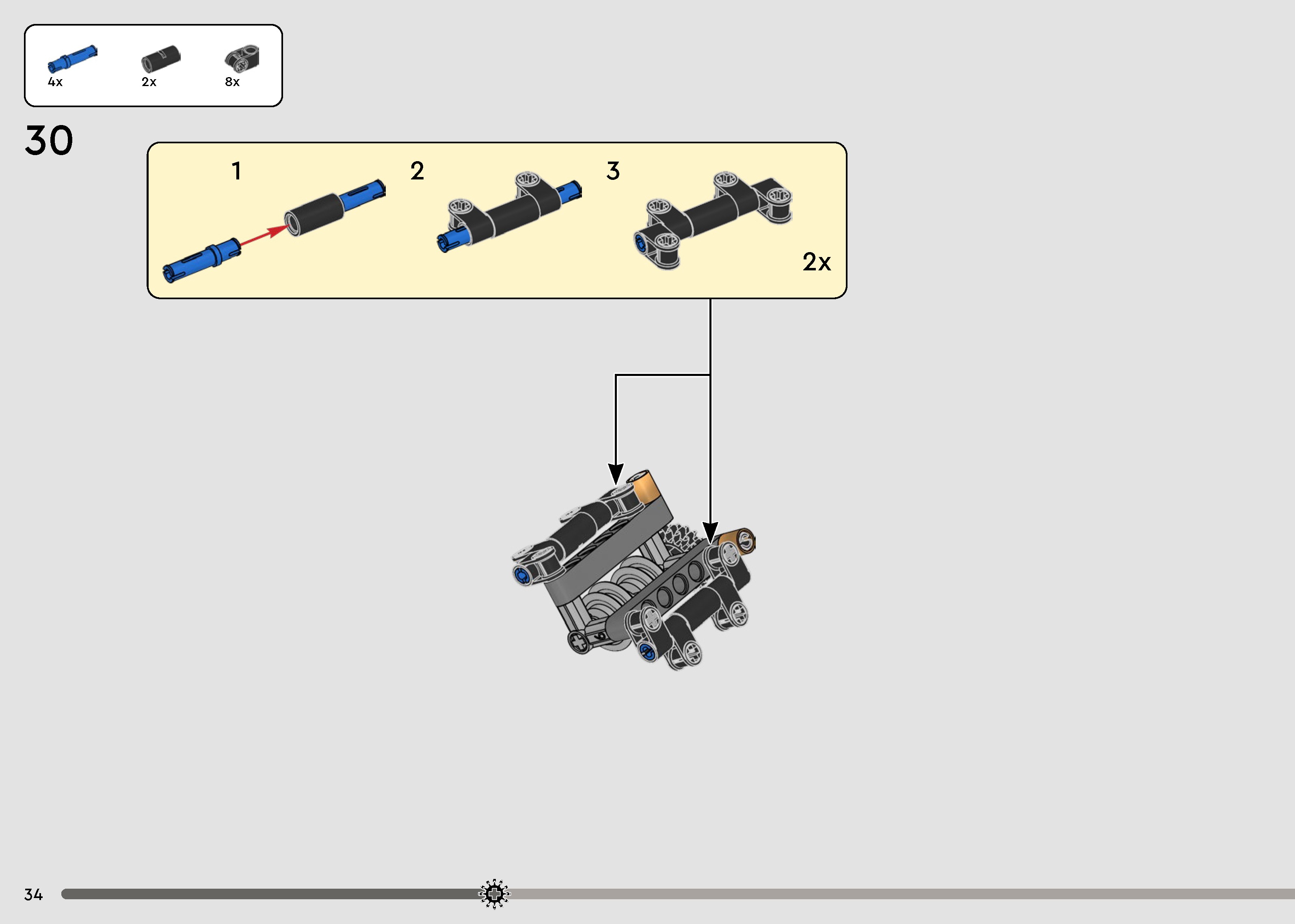 TwindBricks3D - 42173 Koenigsegg Jesko Absolut Gray Hypercar 3D print model_31