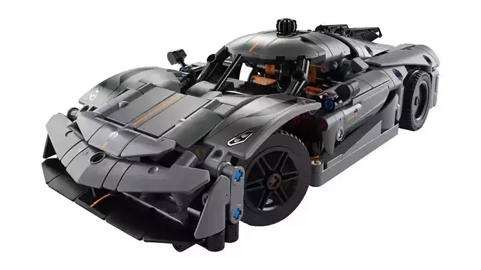 TwindBricks3D - 42173 Koenigsegg Jesko Absolut Gray Hypercar 3D print model TwindBricks3D - 42173 Koenigsegg Jesko Absolut Gray Hypercar 3D print model