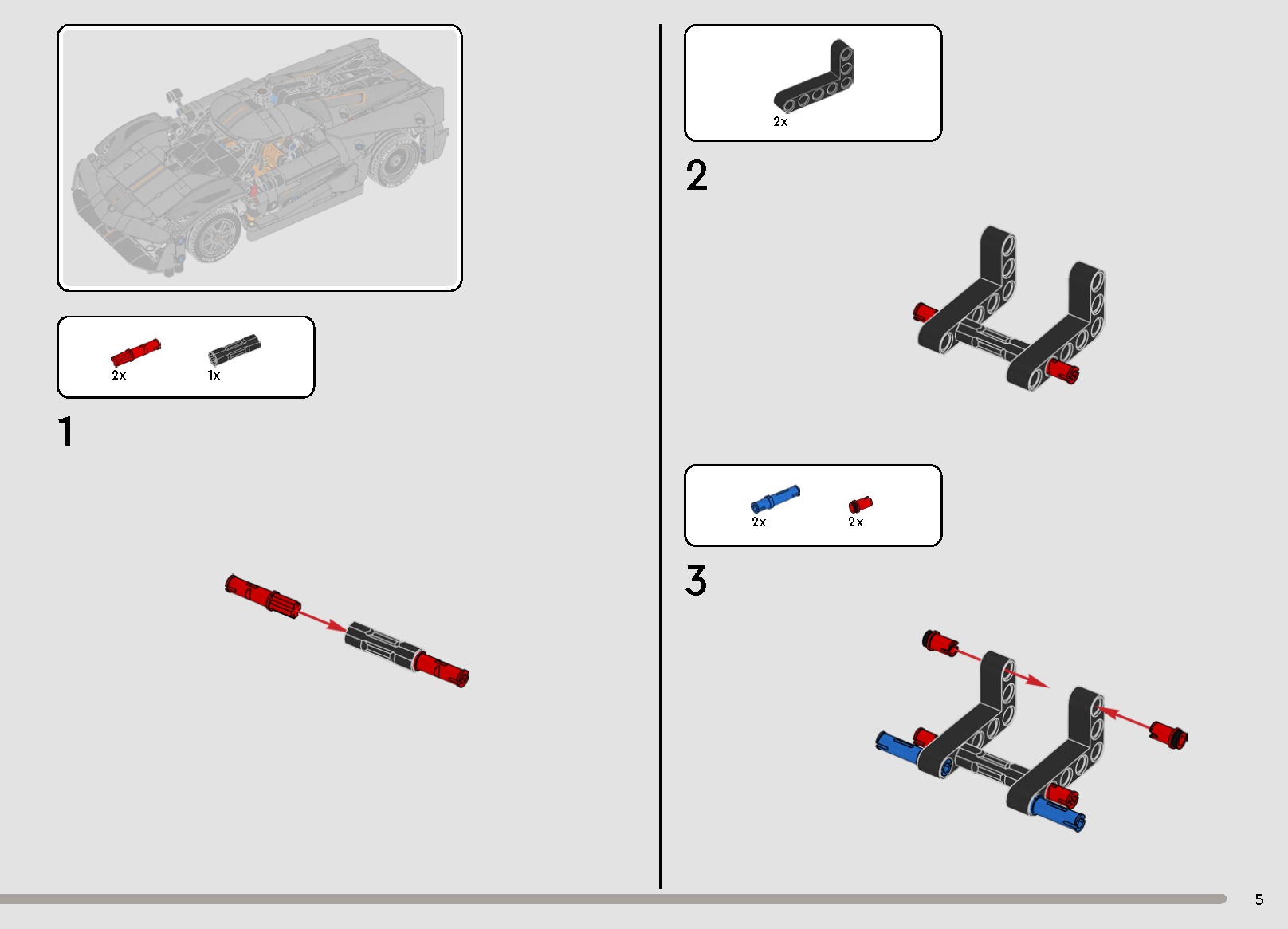 TwindBricks3D - 42173 Koenigsegg Jesko Absolut Gray Hypercar 3D print model_2