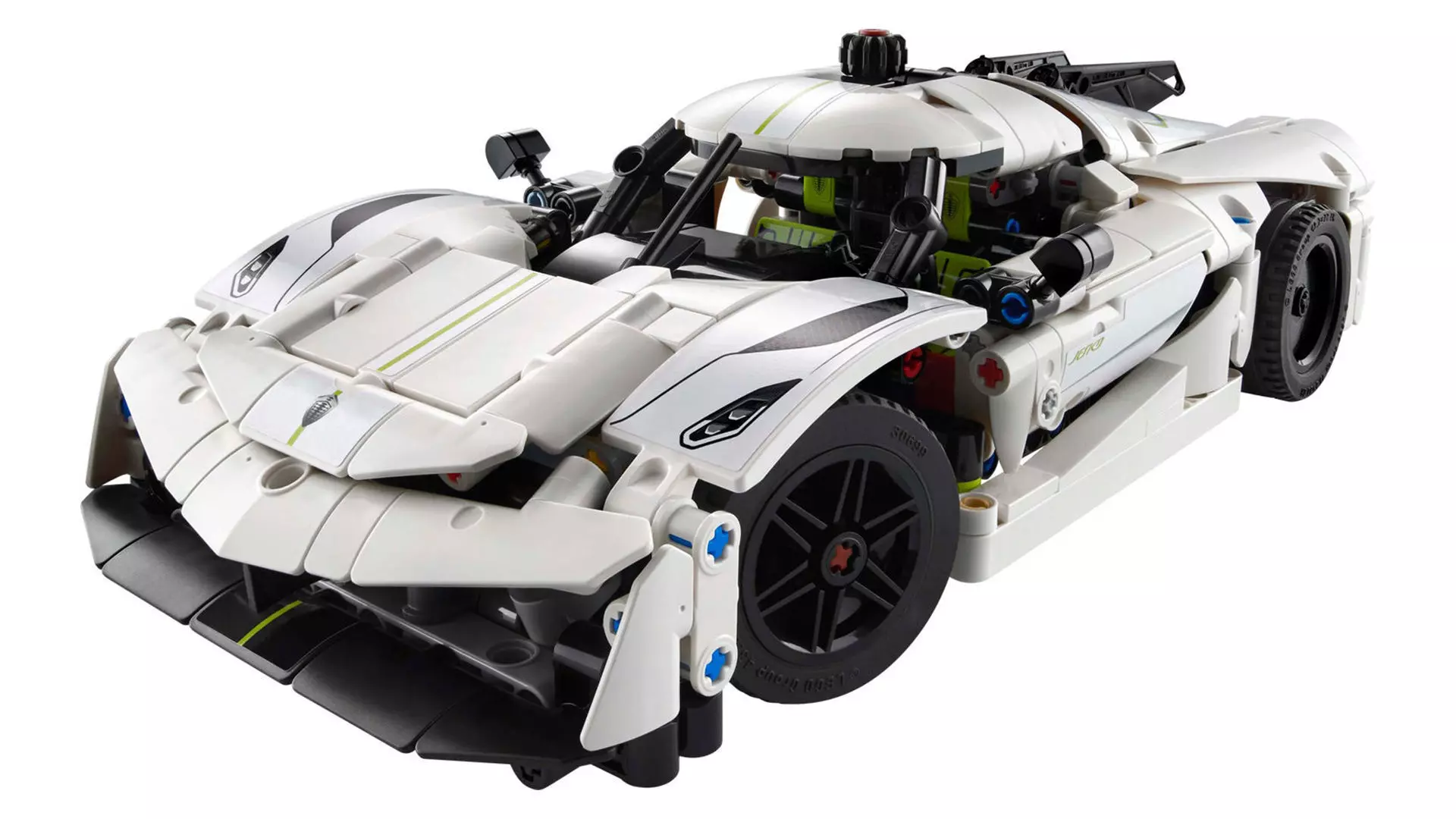 TwindBricks3D - 42184 Koenigsegg Jesko Absolut White Hypercar 3D print model_0