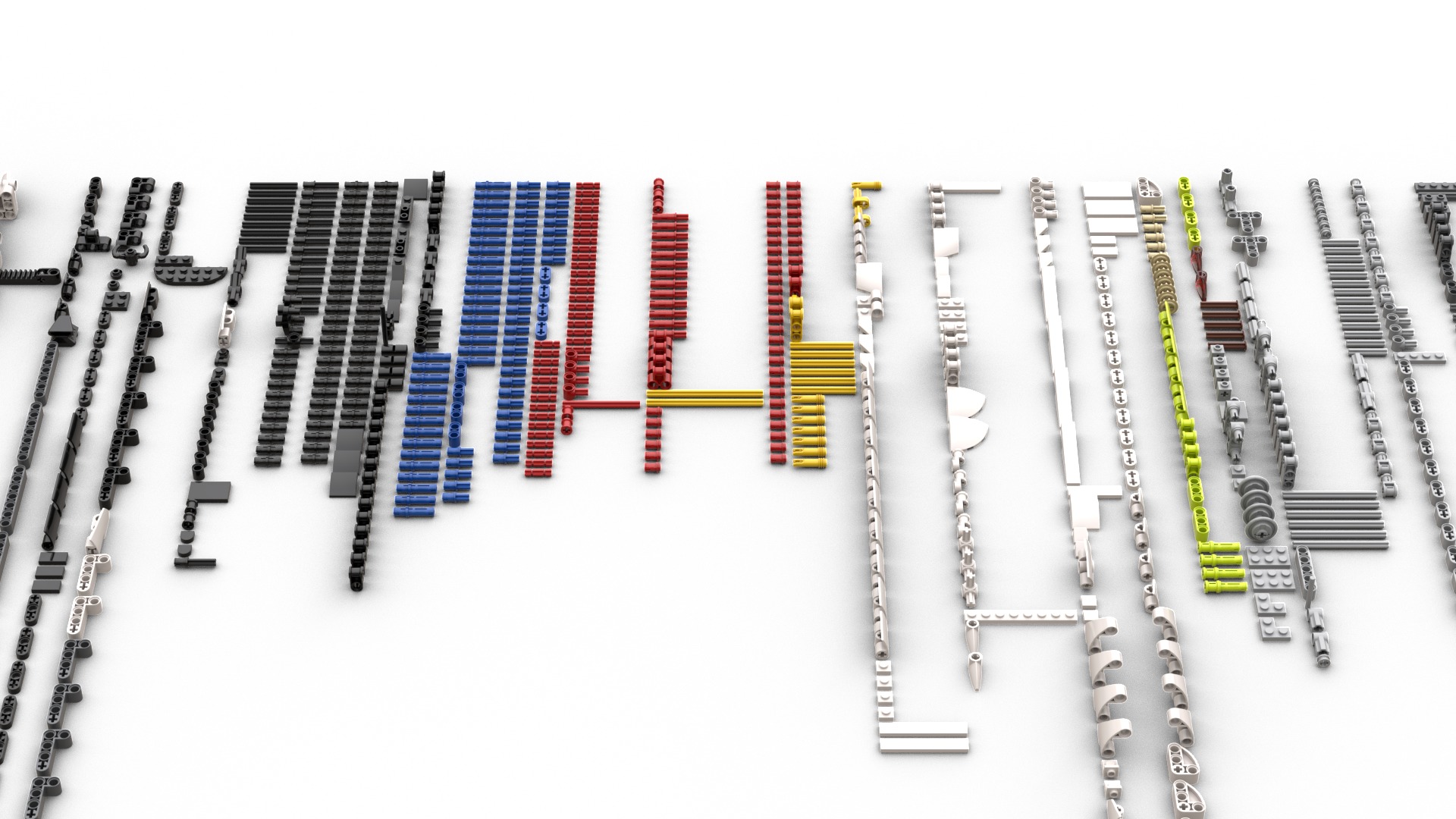 TwindBricks3D - 42184 Koenigsegg Jesko Absolut White Hypercar 3D print model_1