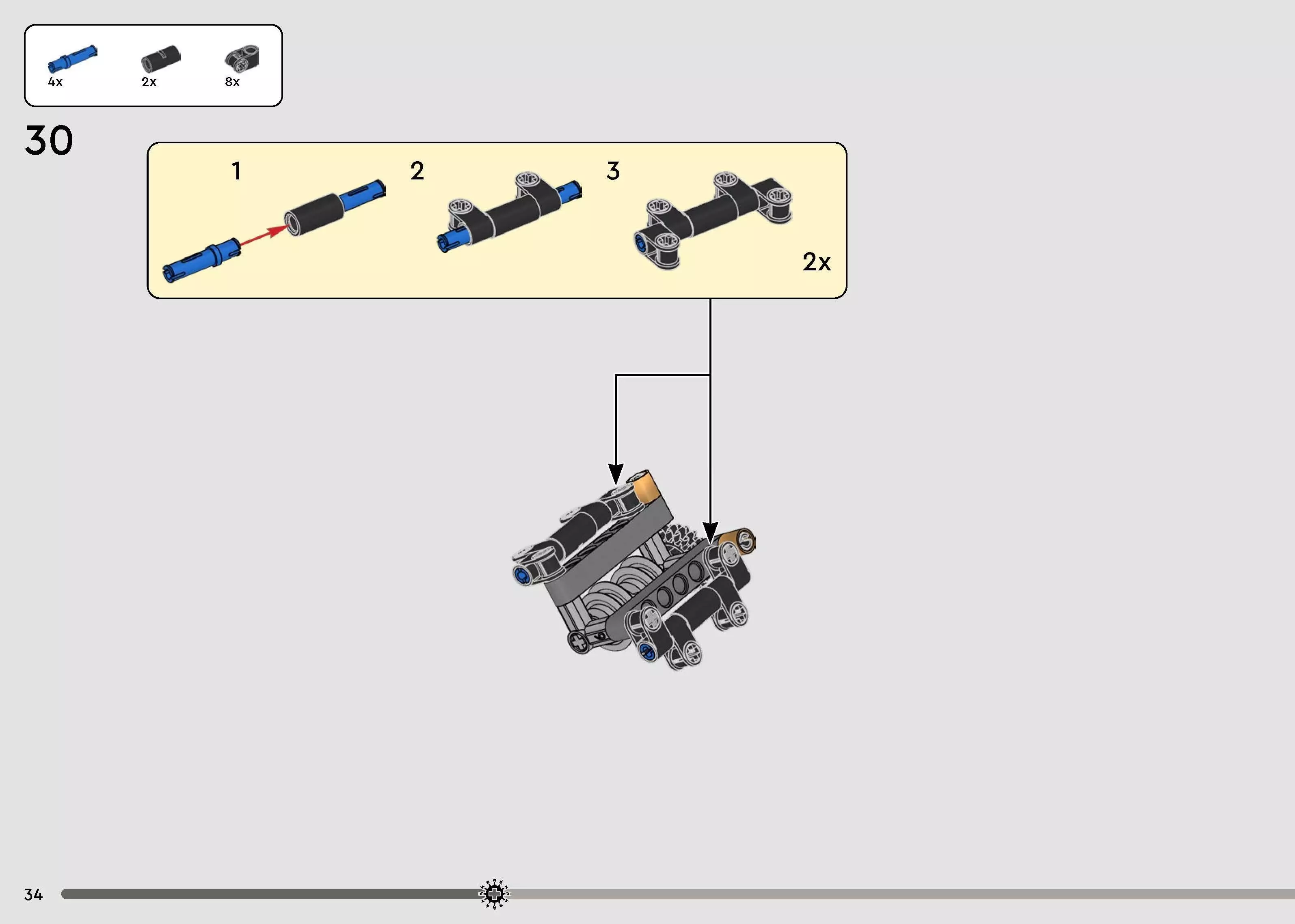 TwindBricks3D - 42184 Koenigsegg Jesko Absolut White Hypercar 3D print model_31