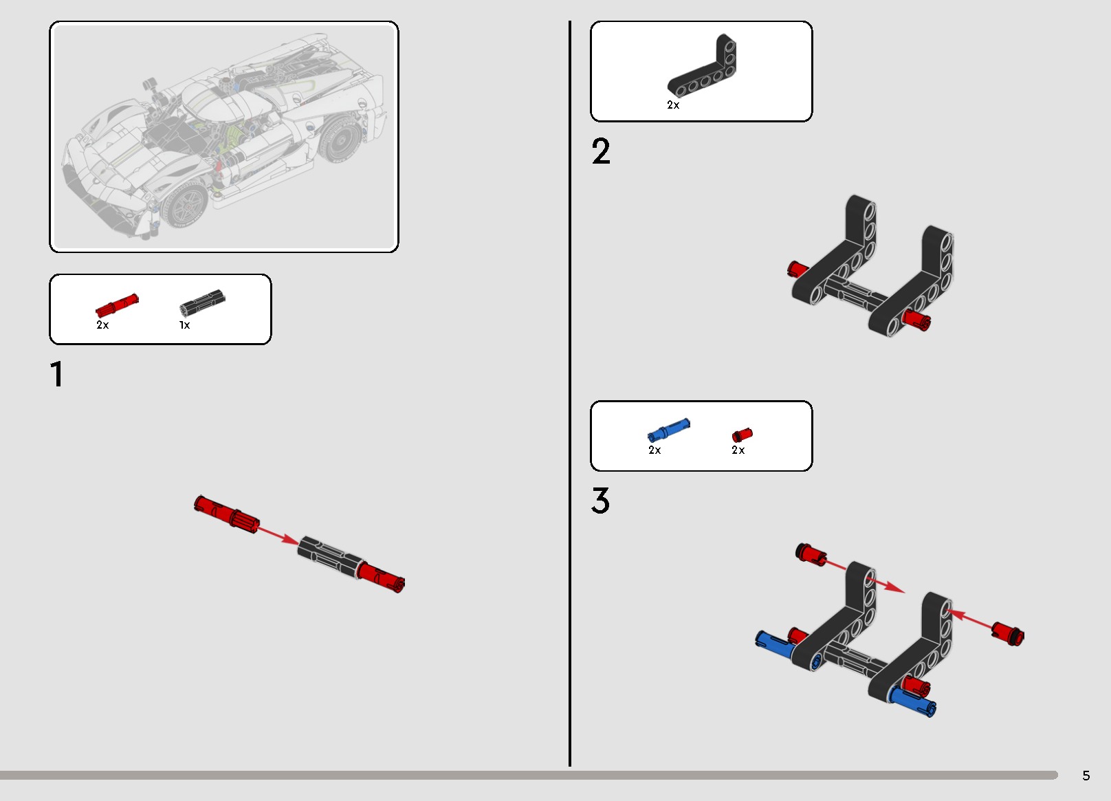 TwindBricks3D - 42184 Koenigsegg Jesko Absolut White Hypercar 3D print model_2