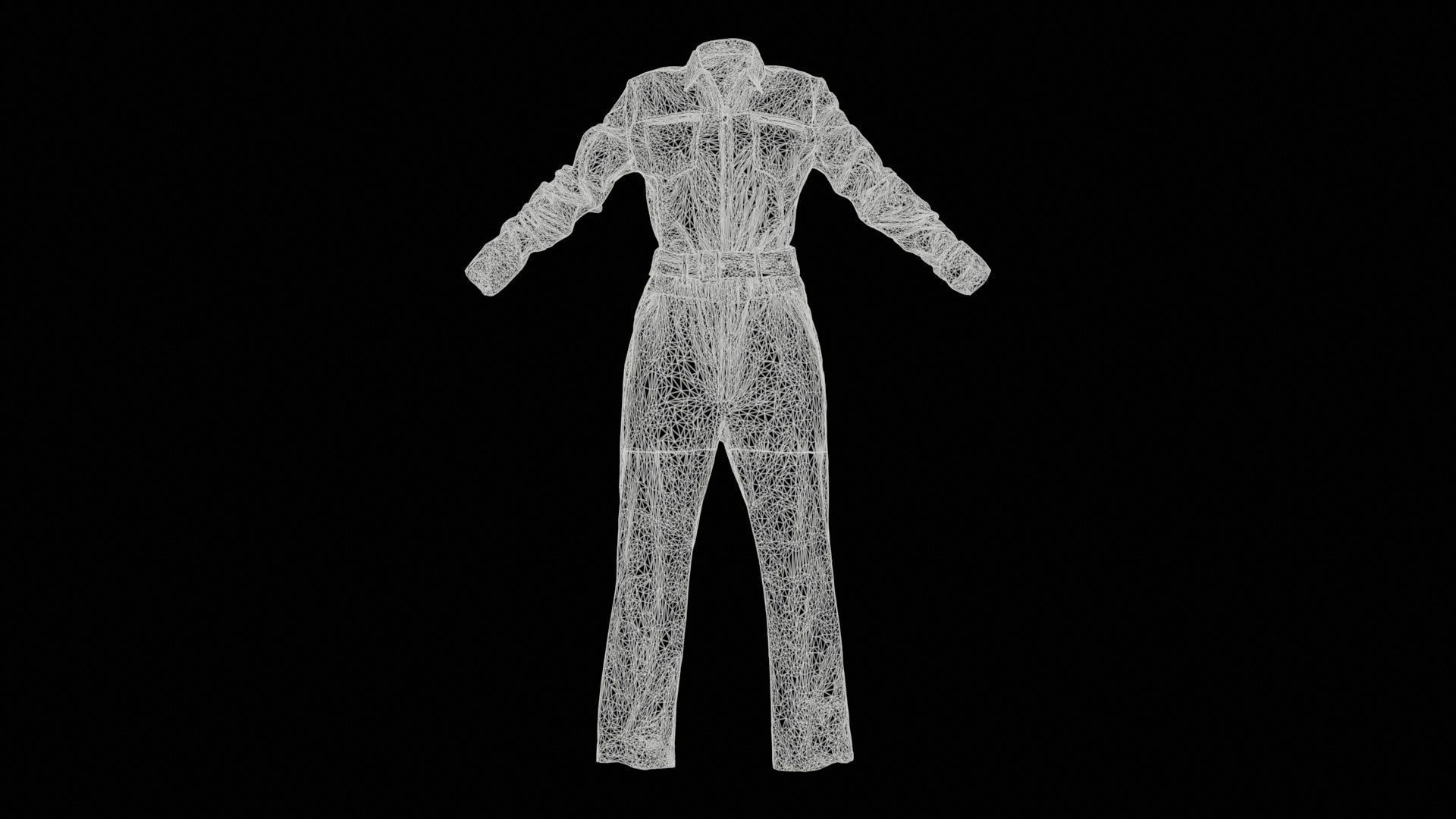 46 Full body Catsuit Costume outfit for Woman Superbundle 3D Model Collection_17