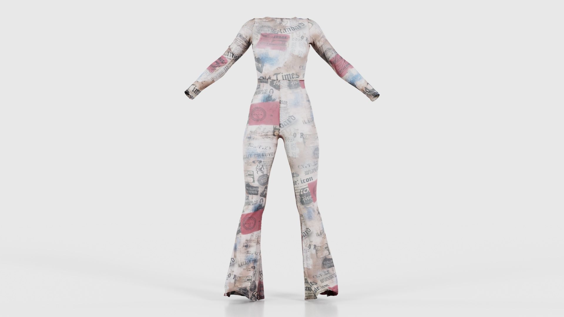 46 Full body Catsuit Costume outfit for Woman Superbundle 3D Model Collection_33