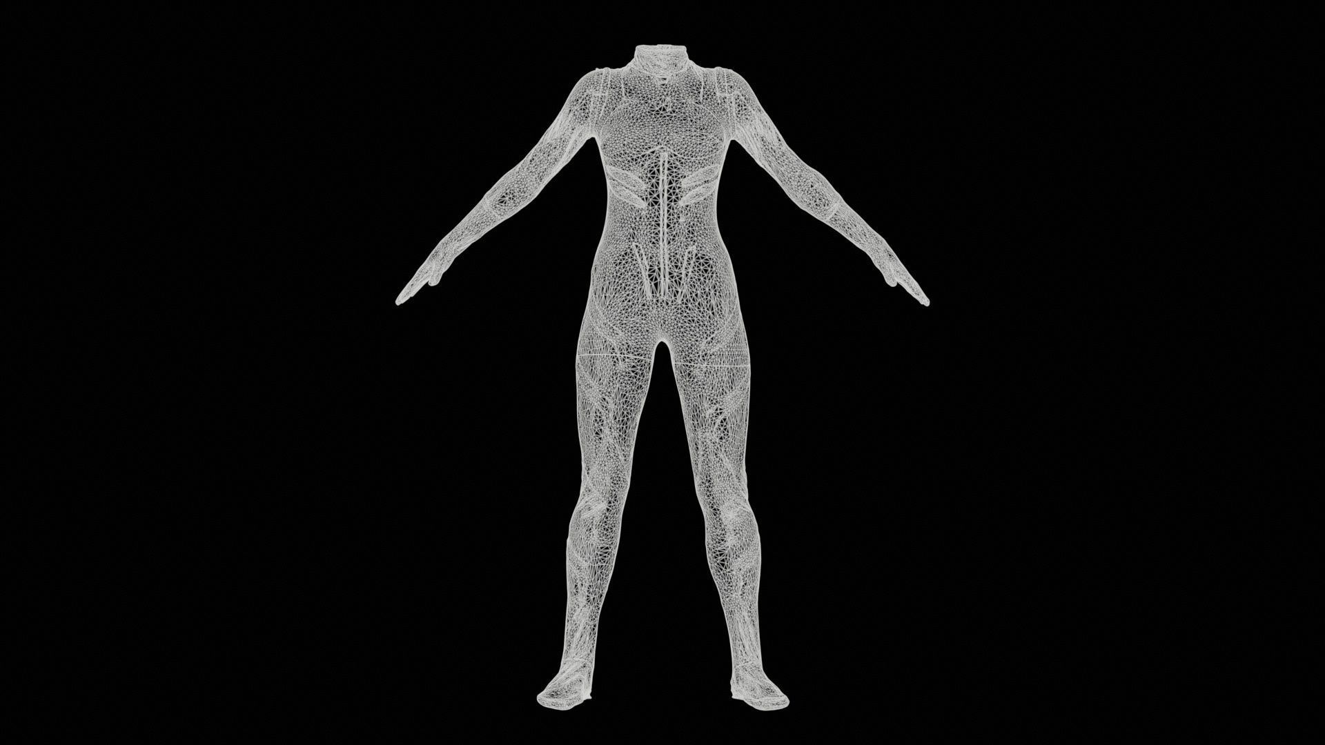 46 Full body Catsuit Costume outfit for Woman Superbundle 3D Model Collection_14