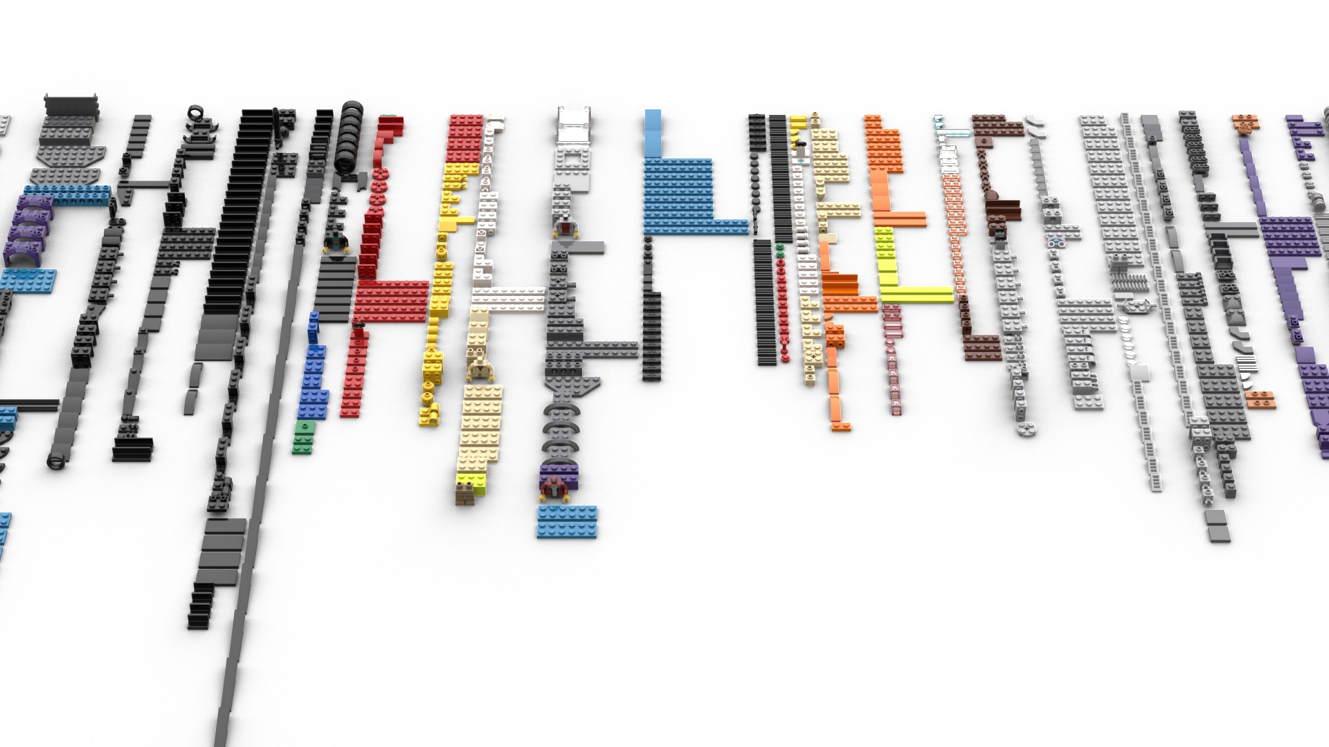 TwindBricks3D - 60408 Car Transporter Truck with Sports Cars  3D print model_1