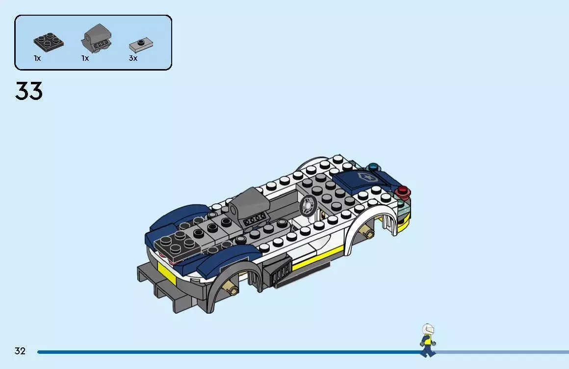 TwindBricks3D - 60415 Police Car and Muscle Car Chase 3D print model_42