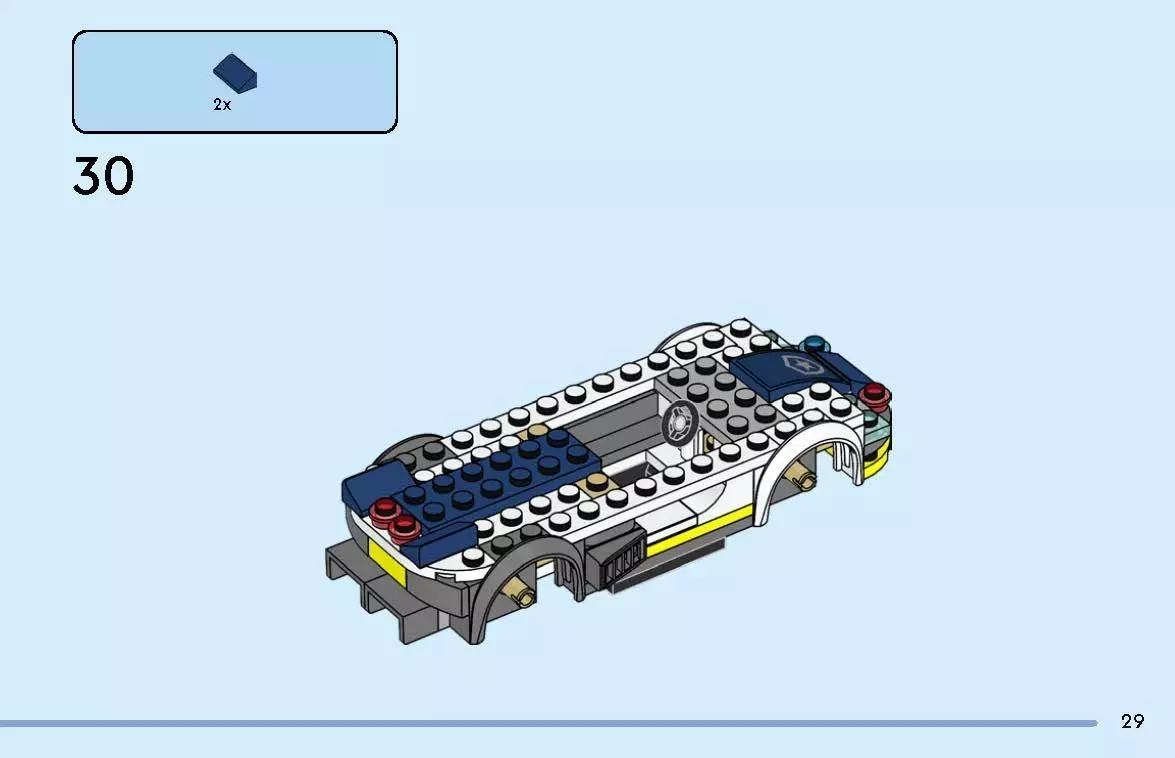 TwindBricks3D - 60415 Police Car and Muscle Car Chase 3D print model_41