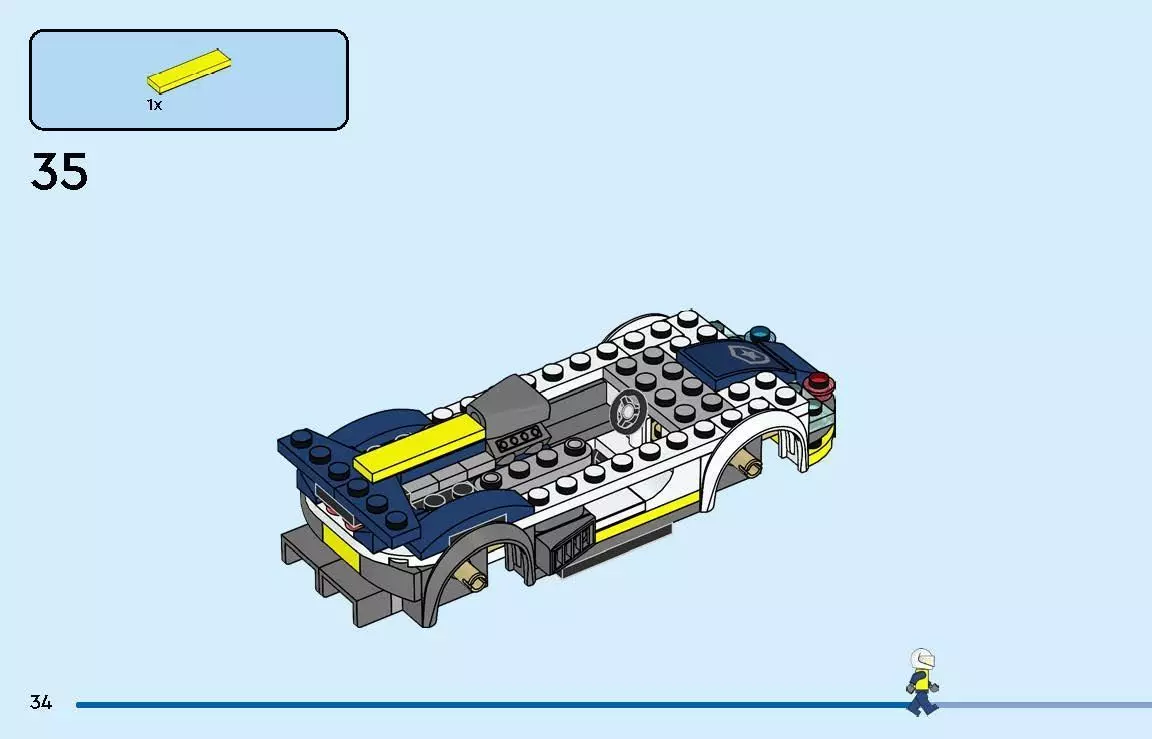 TwindBricks3D - 60415 Police Car and Muscle Car Chase 3D print model_47