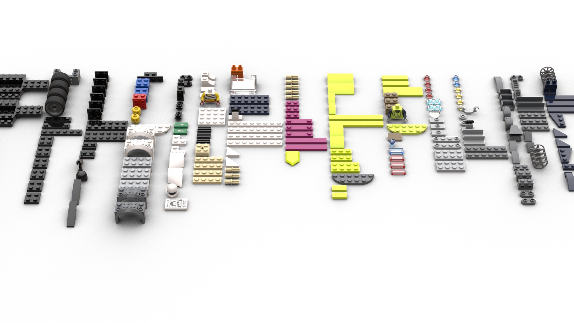 TwindBricks3D - 60415 Police Car and Muscle Car Chase 3D print model_7