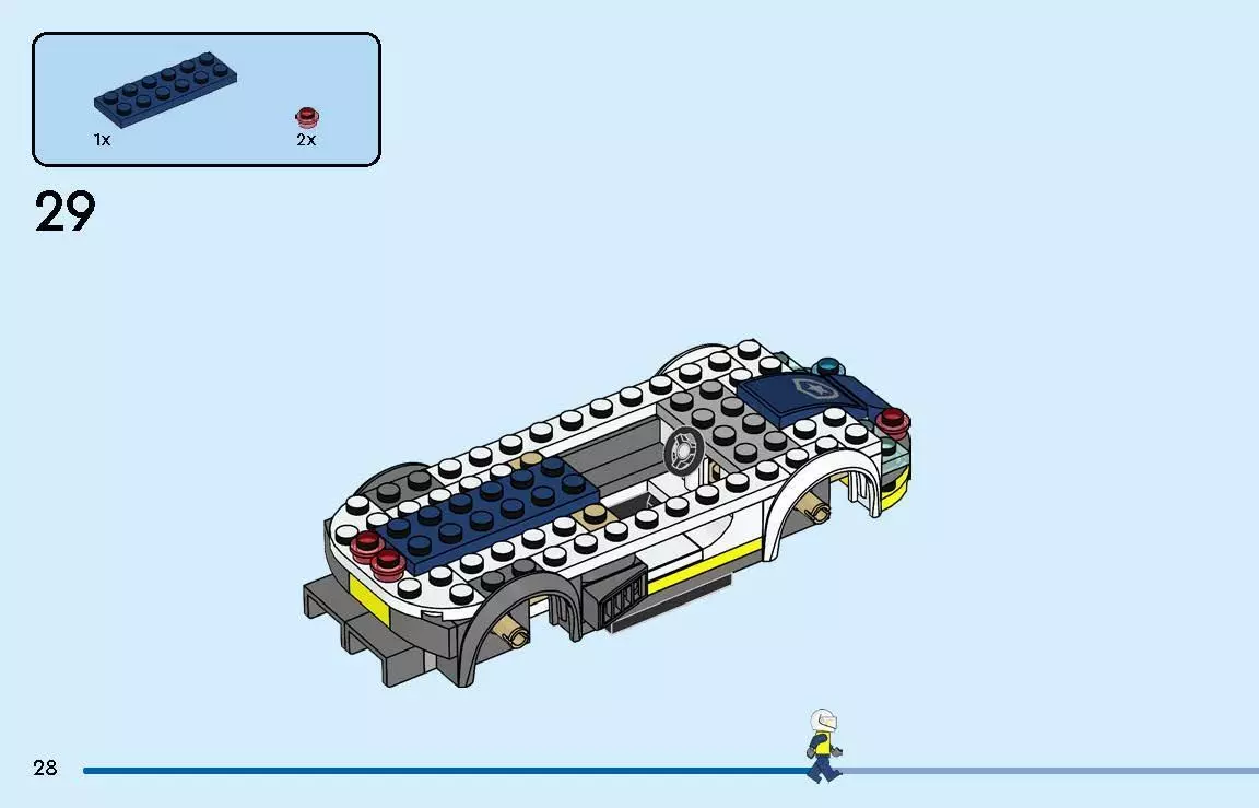 TwindBricks3D - 60415 Police Car and Muscle Car Chase 3D print model_51
