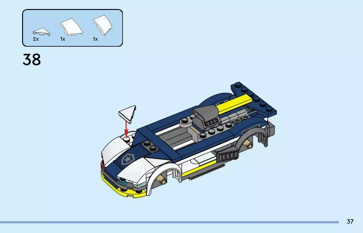 TwindBricks3D - 60415 Police Car and Muscle Car Chase 3D print model_50