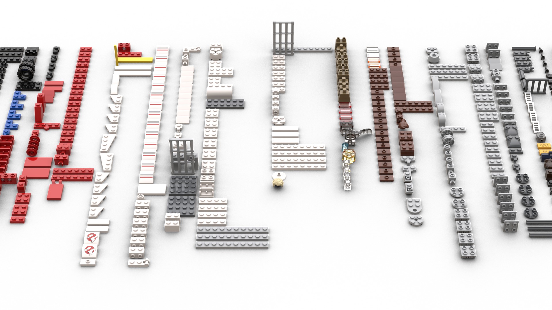 TwindBricks3D - 75828 Ecto-1 and 2 3D print model_1