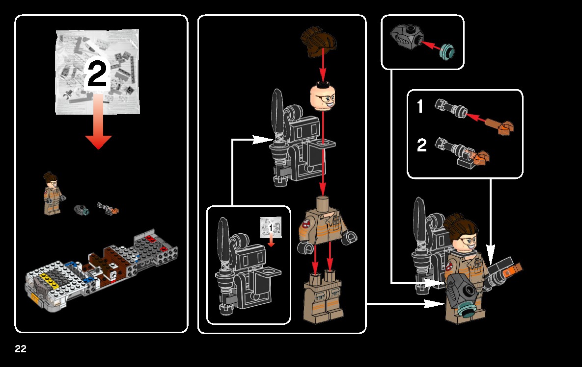 TwindBricks3D - 75828 Ecto-1 and 2 3D print model_7