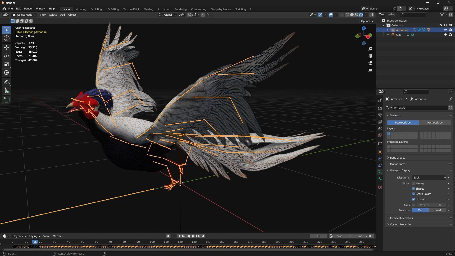 White Pheasant-A1 3D model_18