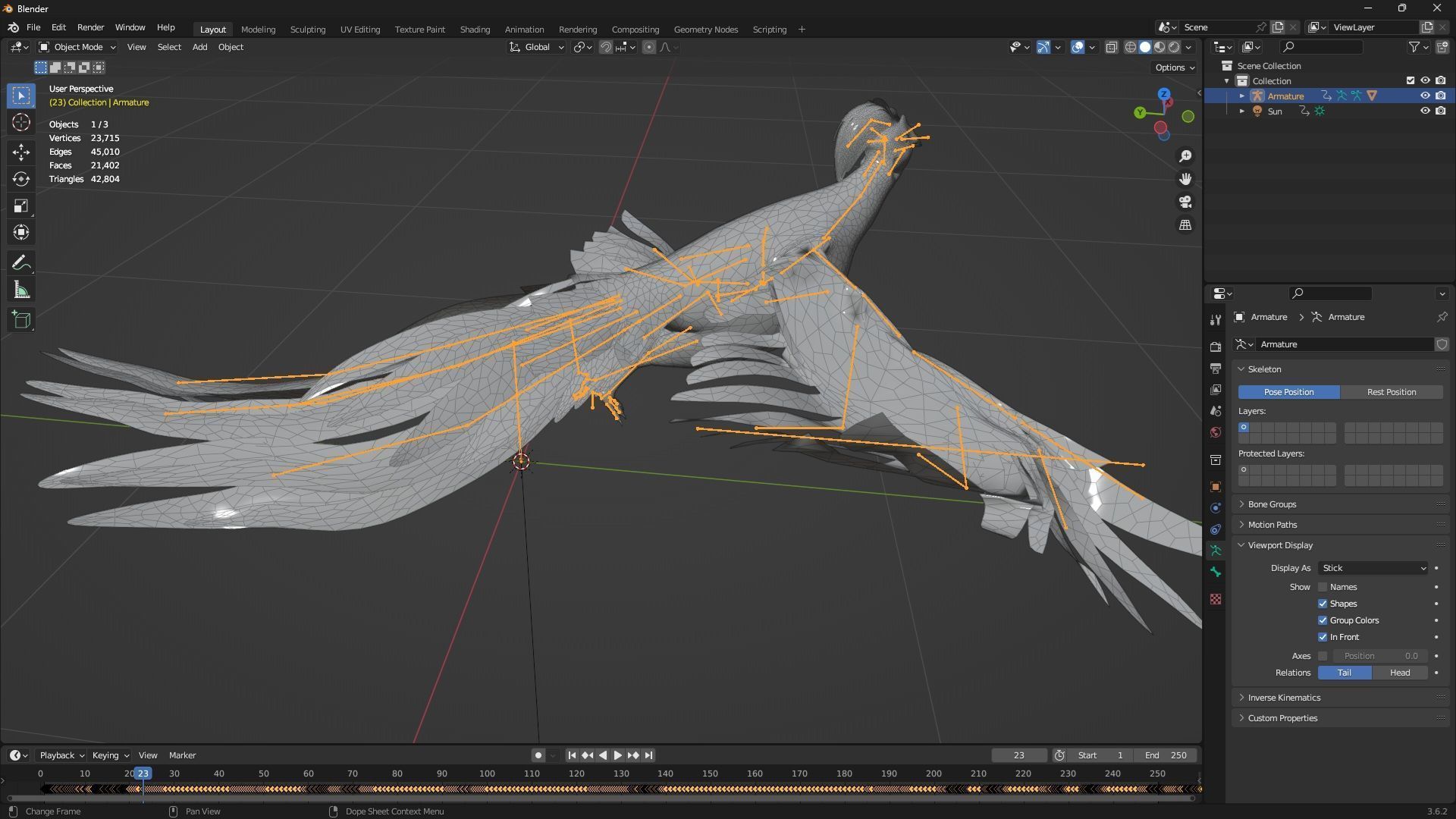 White Pheasant-A1 3D model_20