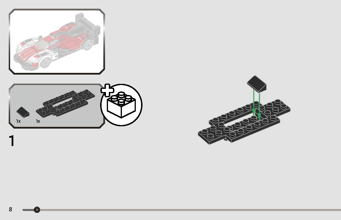 TwindBricks3D - 76916 Porsche 963 3D print model_2