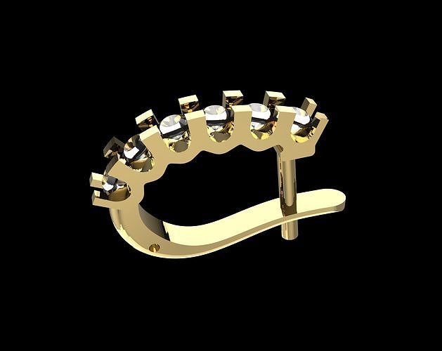 Shrimp earrings 3D print model