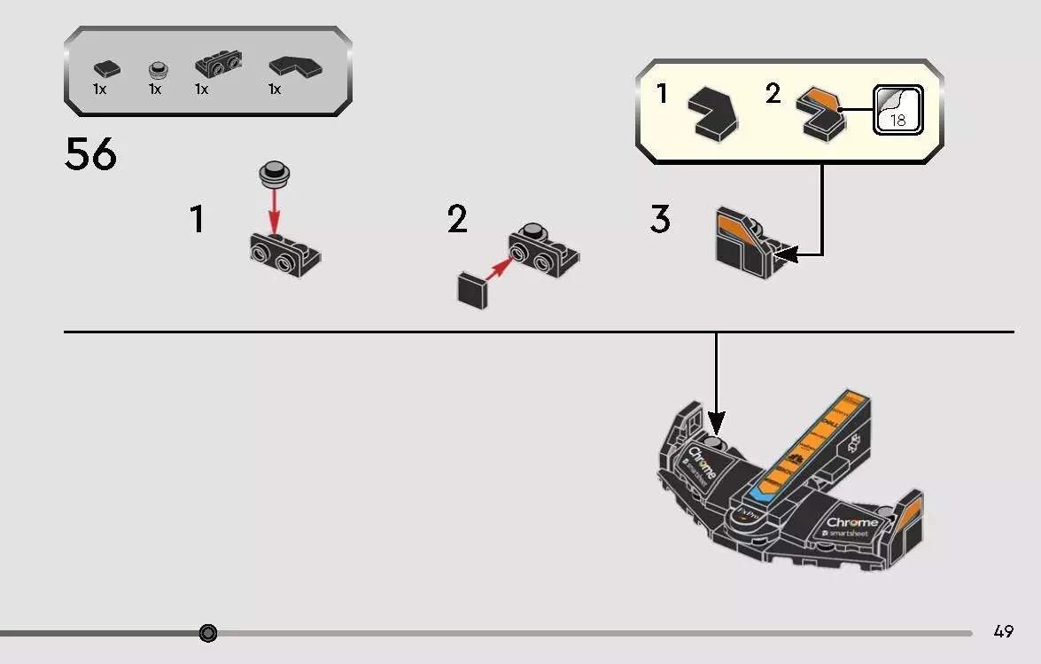 TwindBricks3D - 76919 2023 McLaren Formula 1 Race Car 3D print model_45