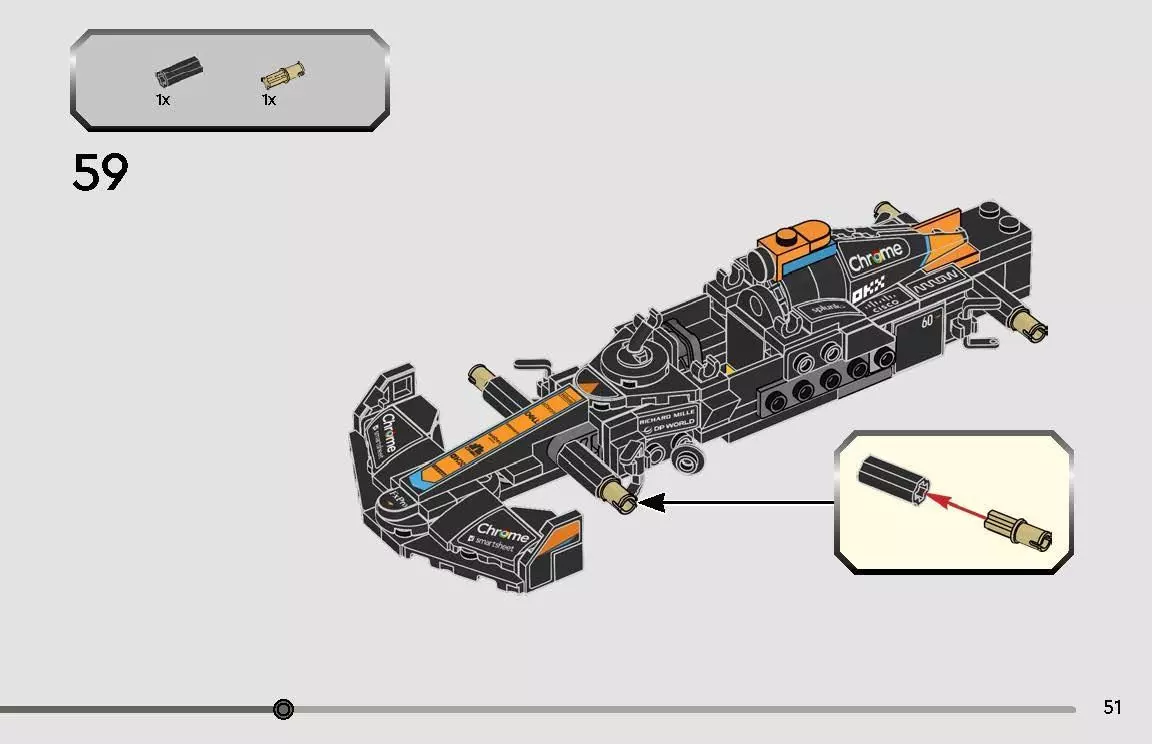 TwindBricks3D - 76919 2023 McLaren Formula 1 Race Car 3D print model_47