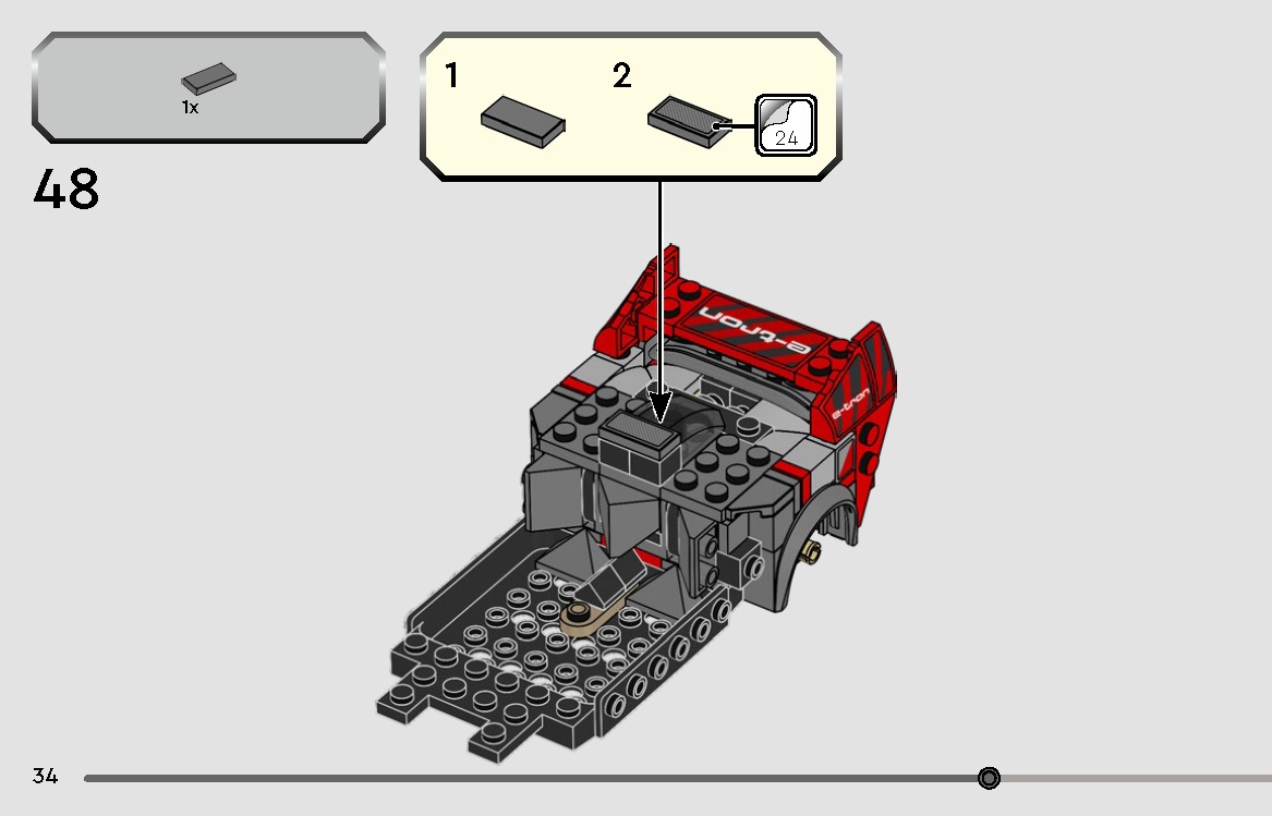 TwindBricks3D - 76921 Audi S1 e-tron quattro Race Car 3D print model_30