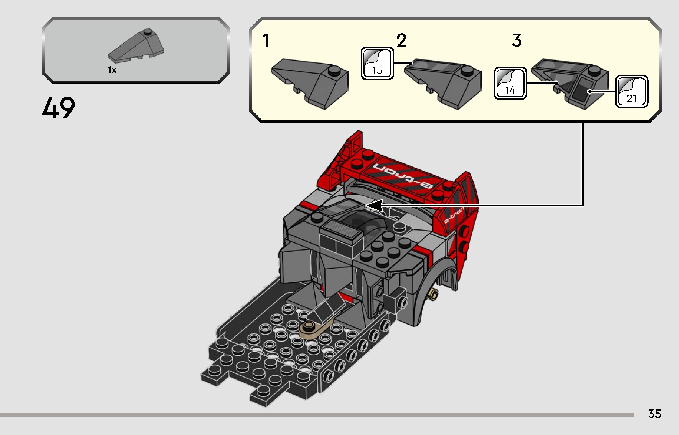 TwindBricks3D - 76921 Audi S1 e-tron quattro Race Car 3D print model_31