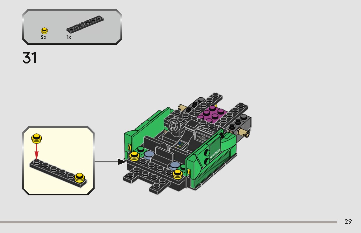 TwindBricks3D - 76925 Aston Martin Safety Car - AMR23 3D print model_16