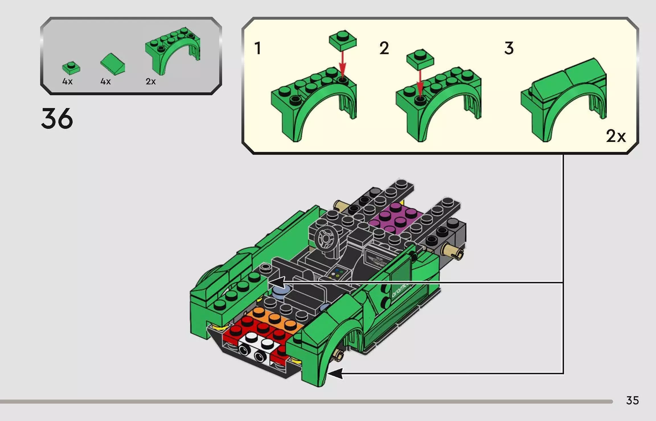 TwindBricks3D - 76925 Aston Martin Safety Car - AMR23 3D print model_47