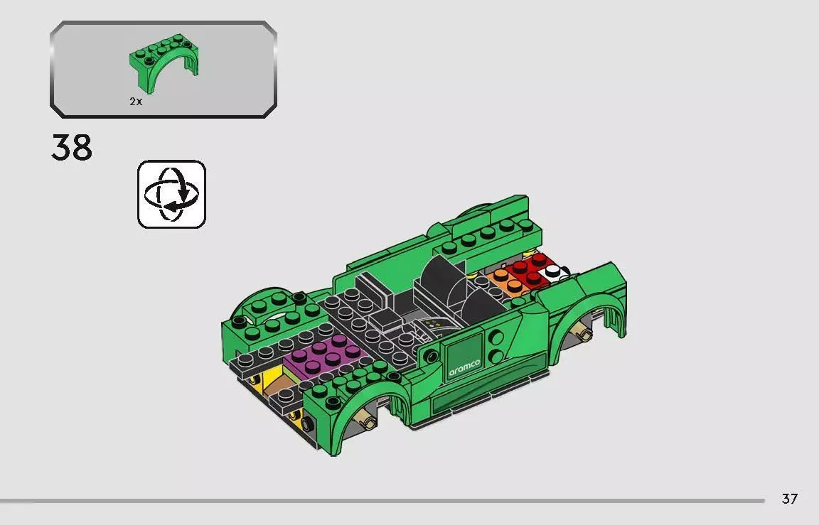 TwindBricks3D - 76925 Aston Martin Safety Car - AMR23 3D print model_35