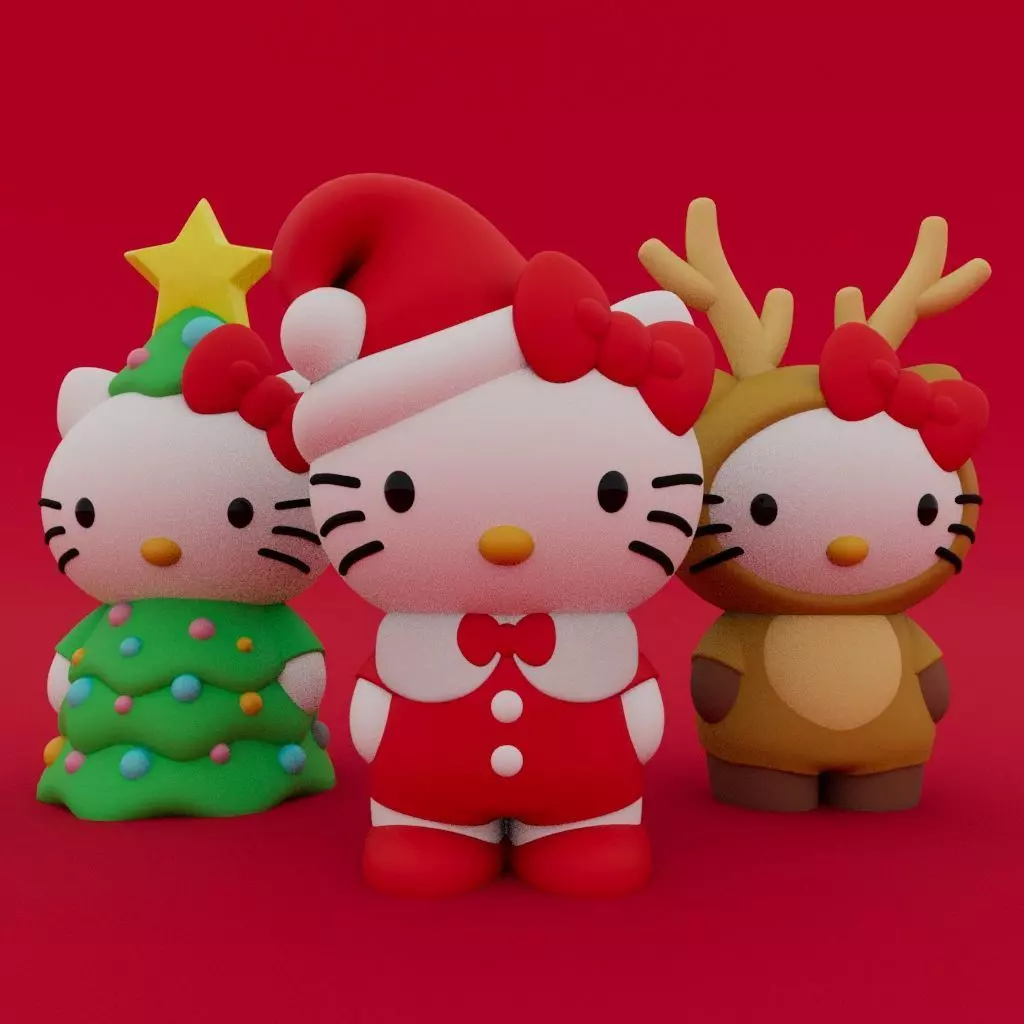 Christmas Special Cute Hello Kitty Collection 3D print model_0