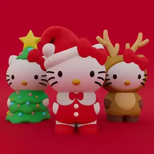 Christmas Special Cute Hello Kitty Collection 3D print model