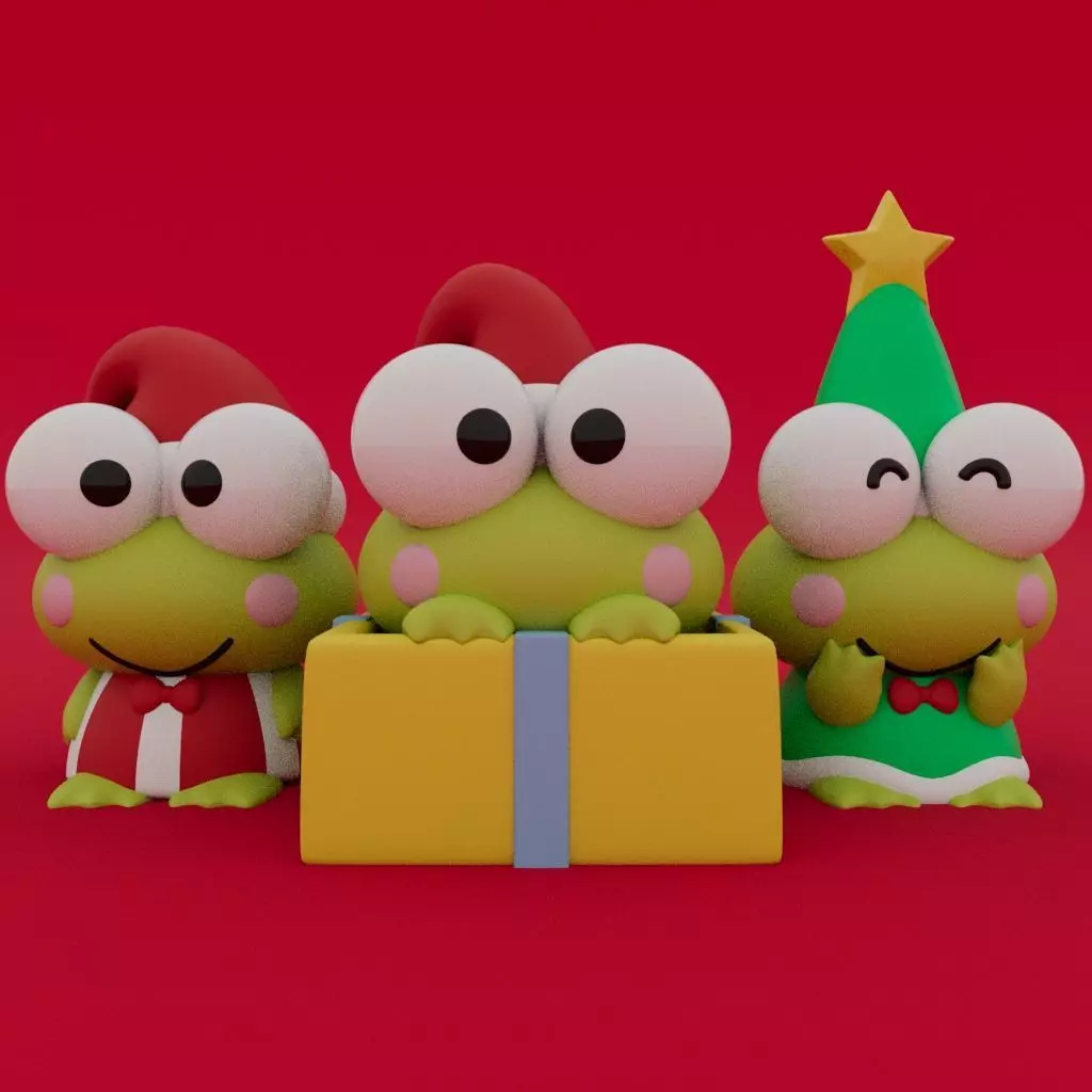 Christmas Special Cute Keroppi Collection 3D print model_0