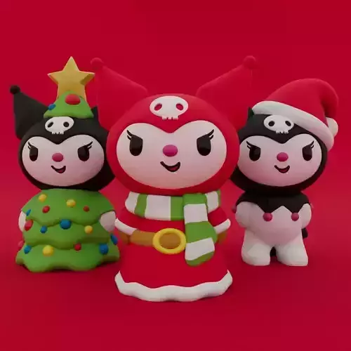 Christmas Special Cute Kuromi Collection 3D print model