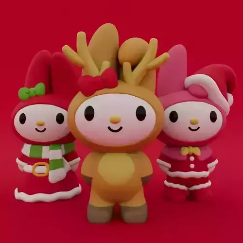 Christmas Special Cute My Melody Collection 3D print model