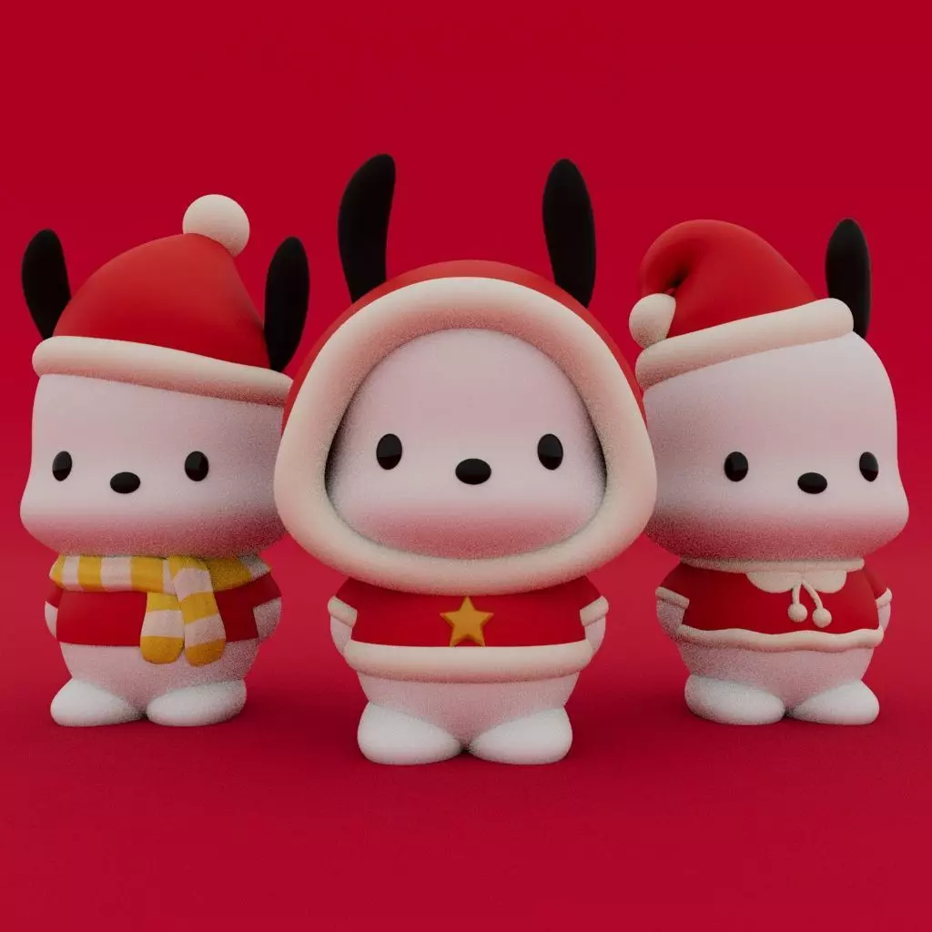 Christmas Special Pochacco Collection 3D print model_0