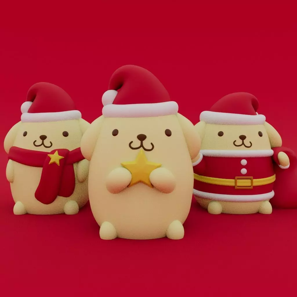 Christmas Special Cute Pompompurin Collection 3D print model_0