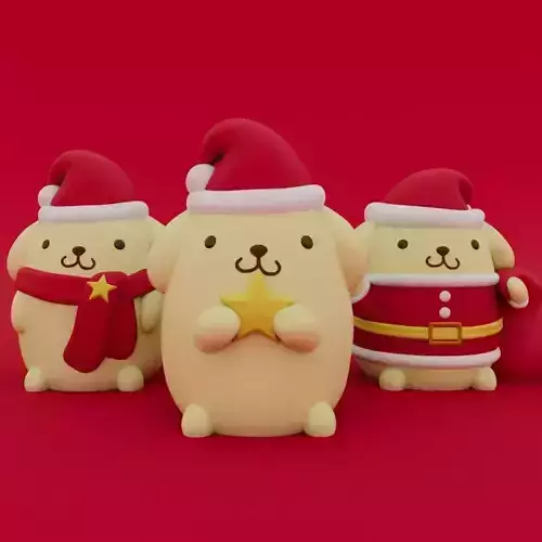 Christmas Special Cute Pompompurin Collection 3D print model