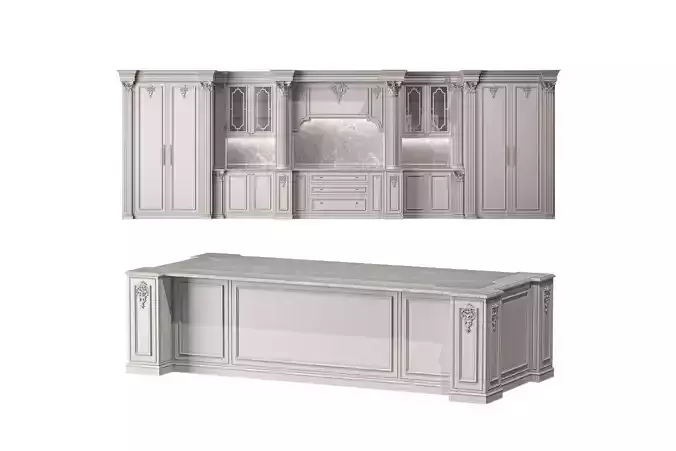 blk wood classical kitchen art 007